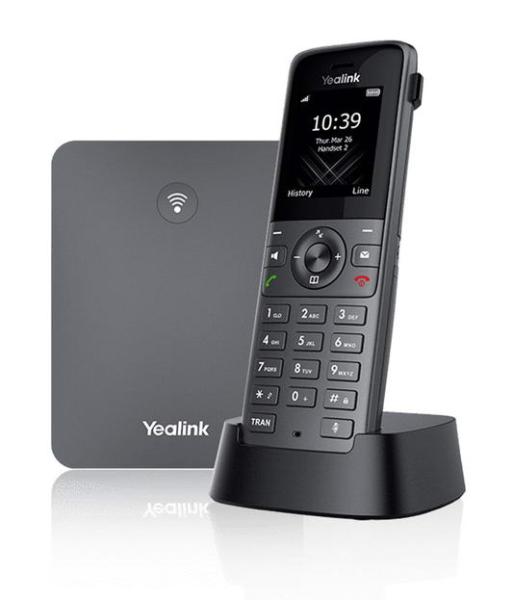 Yealink W73P, IP DECT báza + rúčka, PoE, 1, 8" bar.disp., až 10 rúčok