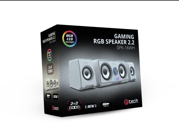 C-tech SPK-16WH/ 2.2/ 16W/ Biela 