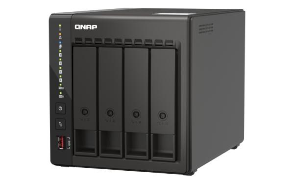 QNAP TS-453E-8G (4core 2, 6GHz, 8GB RAM, 4x SATA, 2x M.2 NVM slot, 2x HDMI 4K, 2x 2, 5GbE, 4x USB) 