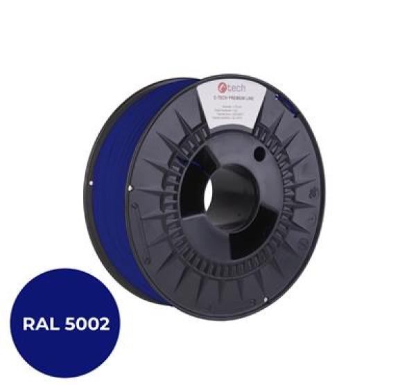 Tlačová struna (filament) C-TECH PREMIUM LINE, PETG, ultramarínová, RAL5002, 1, 75mm, 1kg