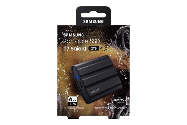 Samsung T7 Shield/ 2TB/ SSD/ Externý/ 2.5"/ Čierna/ 3R