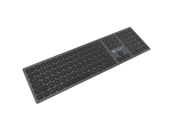 Natec klávesnica DOLPHIN/ Bezdrôtová Bluetooth/ CZ- SK layout/ Šedá 