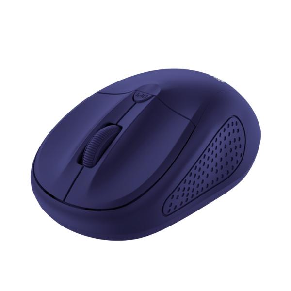 TRUST Primo/ Kancelárska/ Optická/ 1 600 DPI/ Bezdrôtová USB/ Modrá 