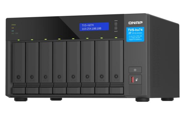 QNAP TVS-h874-i5-32G (6core 4, 4GHz, ZFS, 32GB RAM, 8x SATA, 2x M.2 NVMe, 2x PCIe, 2x 2, 5GbE, HDMI) 