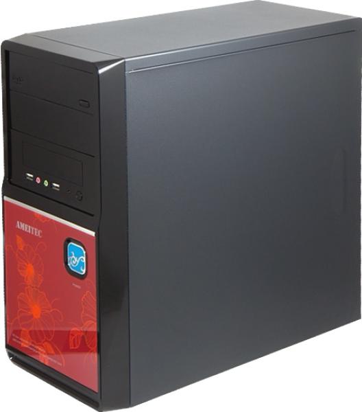 AMEI AM-C1002BR/ Micro ATX/ Čierna a červená 