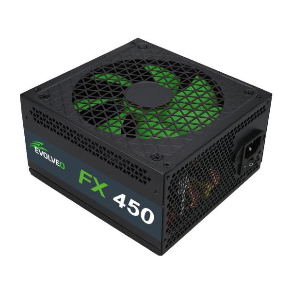 EVOLVEO FX 450, zdroj 450W ATX, 14cm, 80+, White, 3YRW