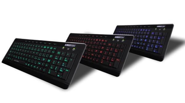 AMEI AM-K3001R/ Drôtová USB/ CZ layout/ Čierna