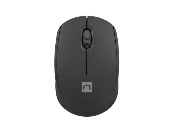 Myš Natec STORK/ Kancelárska/ Optická/ 1 600 DPI/ Bezdrôtová USB/ Čierna