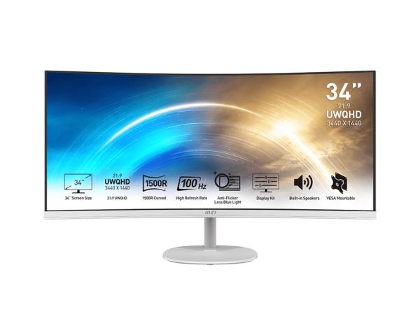 MSI Pro/ MP341CQW/ 34"/ VA/ wQHD/ 100Hz/ 1ms/ Biela/ 3R