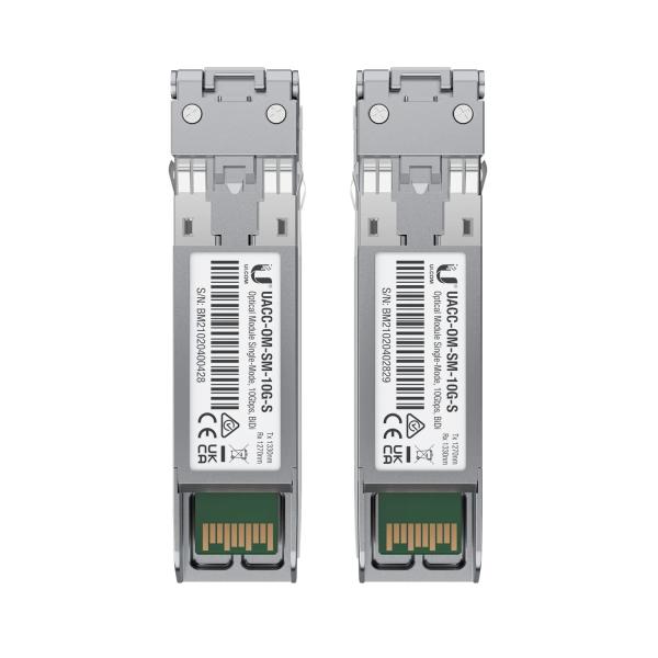 Ubiquiti UACC-OM-SM-10G-S-20 - 10G SFP+, SM Module, BiDi, Simplex LC UPC, 20-Pack 