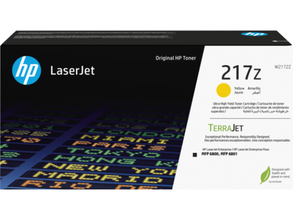 HP W2172Z, žltý toner. kazeta HP LaserJet 217Z