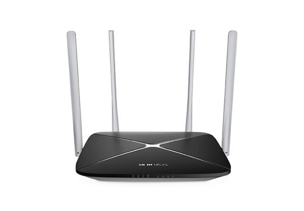 Mercusys AC12 1200Mb/ s WiFi AC router, 5x10/ 100 RJ45, 4x anténa