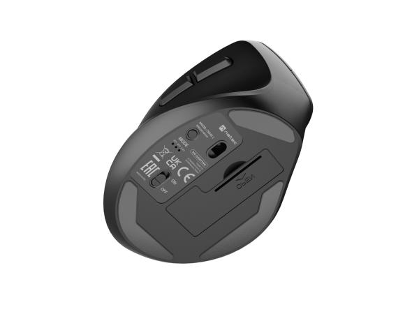 Natec CRAKE 2/ Kancelárska/ Optická/ Pre ľavákov/ 2 400 DPI/ USB+BT/ Čierna 
