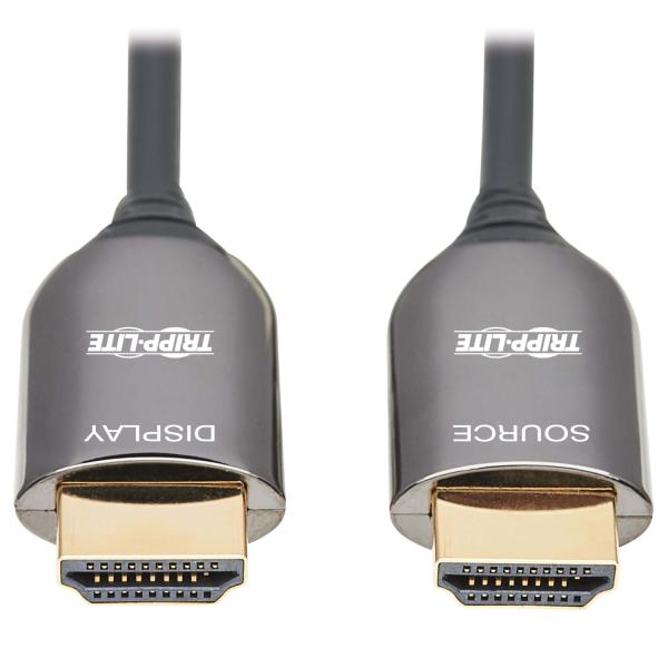 Kábel optický aktívny (AOC) Plenum-Rated HDMI, 8K UHD 60Hz, HDR, Samec/ Samec, čierna, 15m