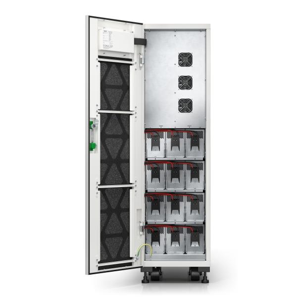 Easy UPS 3S 10 kVA 400V 3:3 UPS, 2 vnútorné 7Ah modulárne batérie strings, expandable to 3 