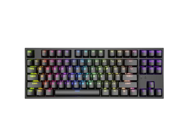 Genesis herná mechanická klávesnica THOR 404/ RGB/ Khail Box Brown/ Drôtová USB/ US layout/ Čierna 