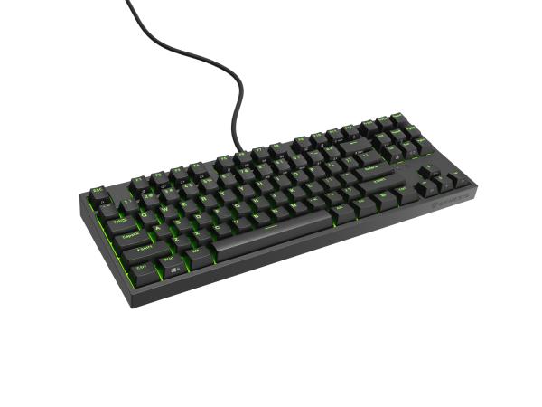 Genesis herná mechanická klávesnica THOR 404/ RGB/ Gateron Yellow Pro/ Drôtová USB/ US layout/ Čierna 