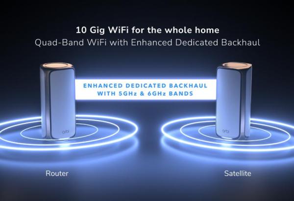 NETGEAR ORBI9 QB WIFI7 3P 1Y ARMOR BLK BNDL 