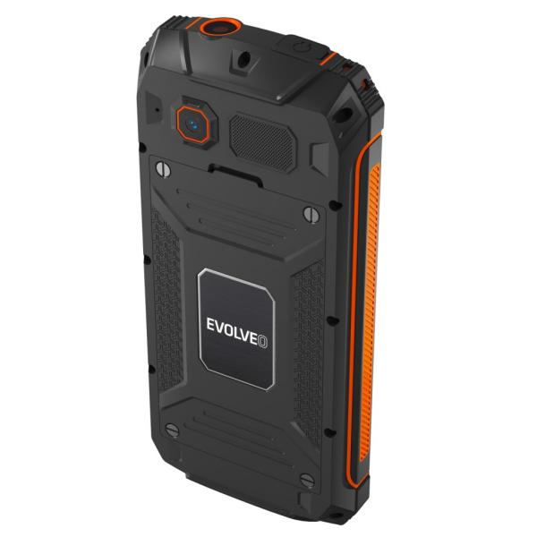 EVOLVEO StrongPhone Z6, IP68 odolný Dual SIM telefón, 2, 8" LCD, 4000mAh, Powerbanka, čierno-oranžový 