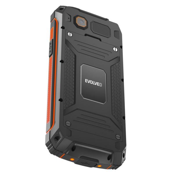 EVOLVEO StrongPhone Z6, IP68 odolný Dual SIM telefón, 2, 8" LCD, 4000mAh, Powerbanka, čierno-oranžový 