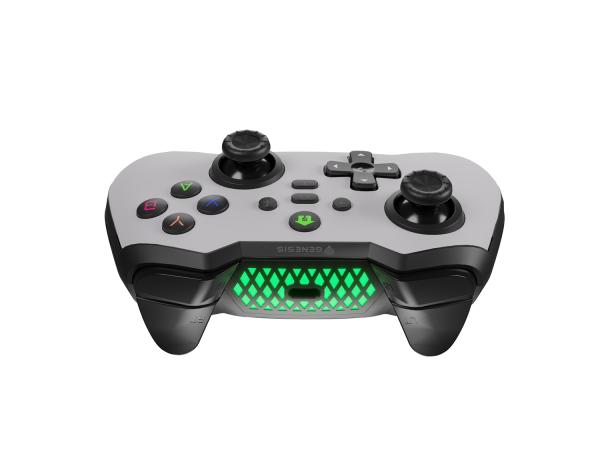 Bezdrôtový gamepad Genesis MANGAN 400 pre PC/ Switch/ Mobil, biely 