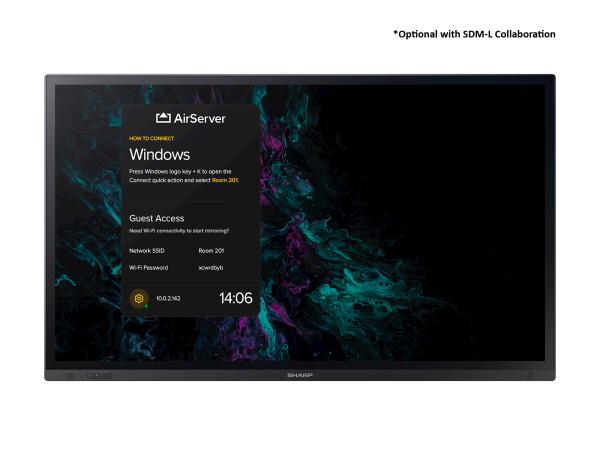 65" LED SHARP PN-LA652, 3840x2160, 24/ 7, 500cd, IGT 