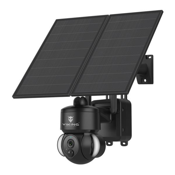 Solárna HD kamera Viking HDs03 4G/ 20000mAh/ farebné nočné videnie/ IP66/ aplikácia/ notifikácia/ čierna 