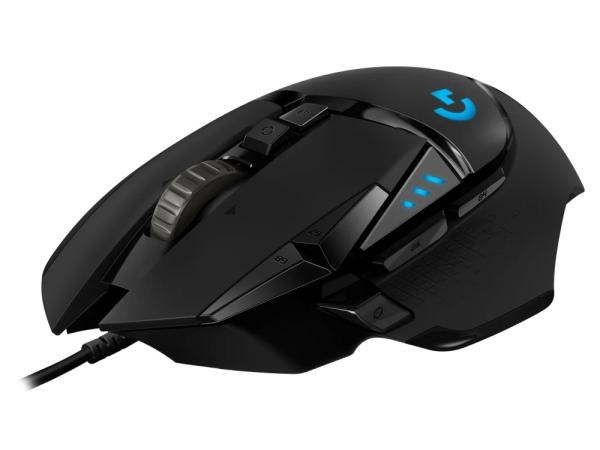 Logitech G502 HERO/ Herná/ Optická/ Pre pravákov/ 25 600 DPI/ Drôtová USB/ Čierna 