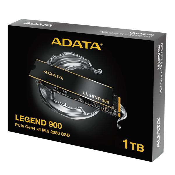 ADATA LEGEND 900/ 1TB/ SSD/ M.2 NVMe/ Čierna/ Heatsink/ 5R 