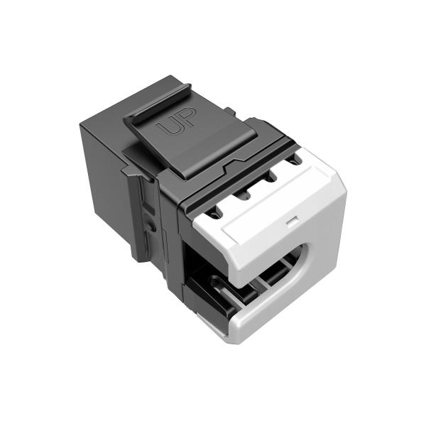 Rýchlozarezávací keystone Solarix CAT5E UTP SXKJ-5E-UTP-BK-NA 