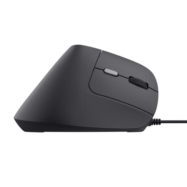 Trust Bayo II/ Vertikálna/ Optická/ Pre pravákov/ 2 400 DPI/ Drôtová USB/ Čierna 