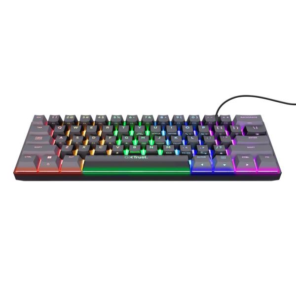 Trust Gaming GXT 867 Acira/ Drôtová USB/ US layout/ Čierna 