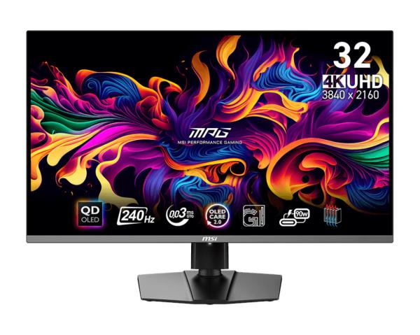 MSI MPG/ 321URX/ 31, 5"/ QD-OLED/ 4K UHD/ 240Hz/ 0, 03ms/ Čierna/ 3R