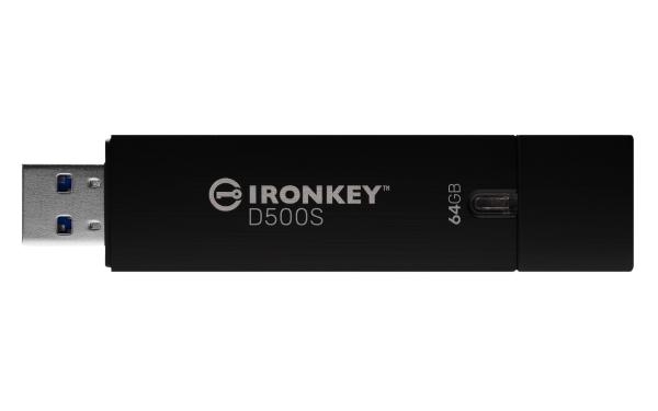 Kingston Ironkey D500S/ 64GB/ USB 3.2/ USB-A/ Čierna 