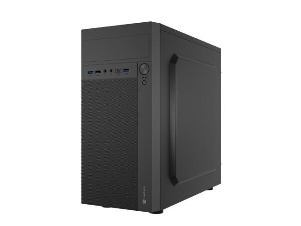 Počítačová skriňa Natec HELIX USB-C/ Micro ATX/ Čierna 
