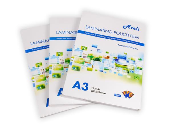 Laminovacie fólie AVELI A3/ 250 mic (2x125), lesklé 