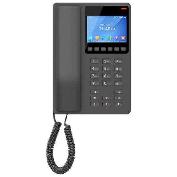 Grandstream GHP631 SIP hotelový telefón s displejom, čierny