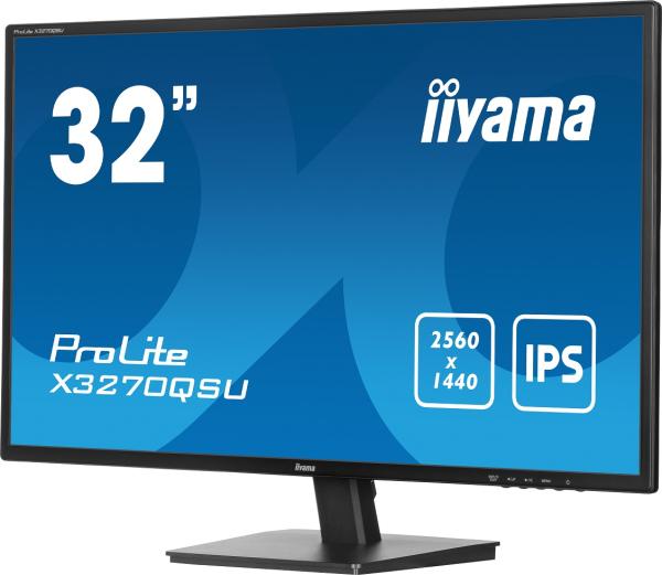 iiyama ProLite/ X3270QSU-B1/ 31, 5"/ IPS/ QHD/ 100Hz/ 3ms/ Black/ 3R 