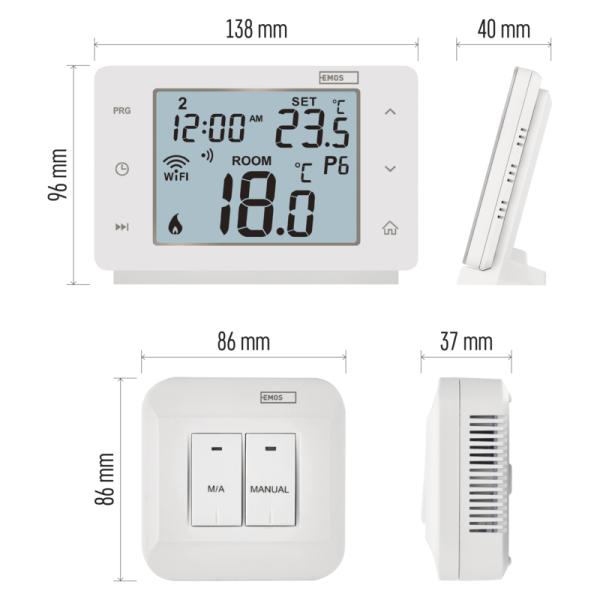 EMOS GoSMART progr. termostat- bezdrôtový P56211 