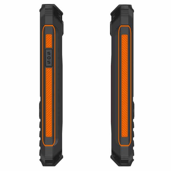 EVOLVEO StrongPhone Z6, IP68 odolný Dual SIM telefón, 2, 8" LCD, 4000mAh, Powerbanka, čierno-oranžový 