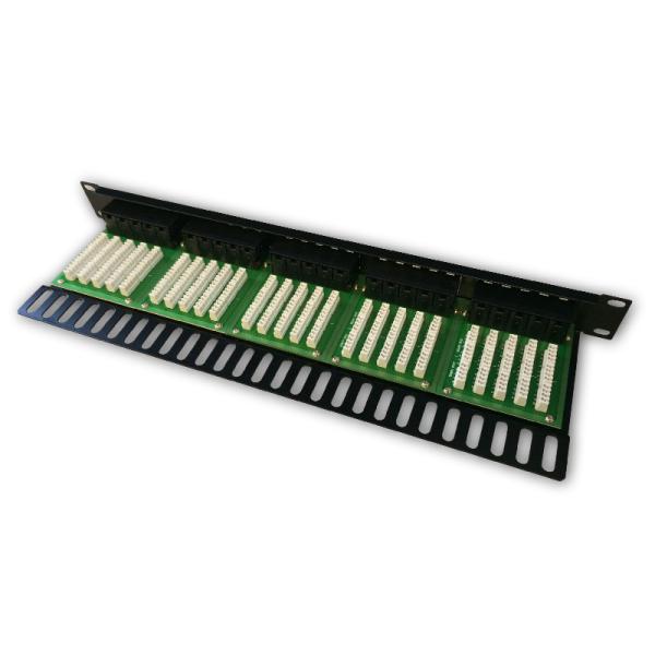DATACOM Patch panel ISDN 50p.1U Integrovaný BLACK, 19" 