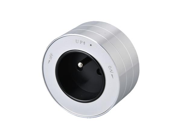 Zásuvkový modul Viking A30S, strieborná/ výstupy - 1xAC/ výkon až 2500W/ 230V, 16A, 50Hz/ Zásuvka typu F