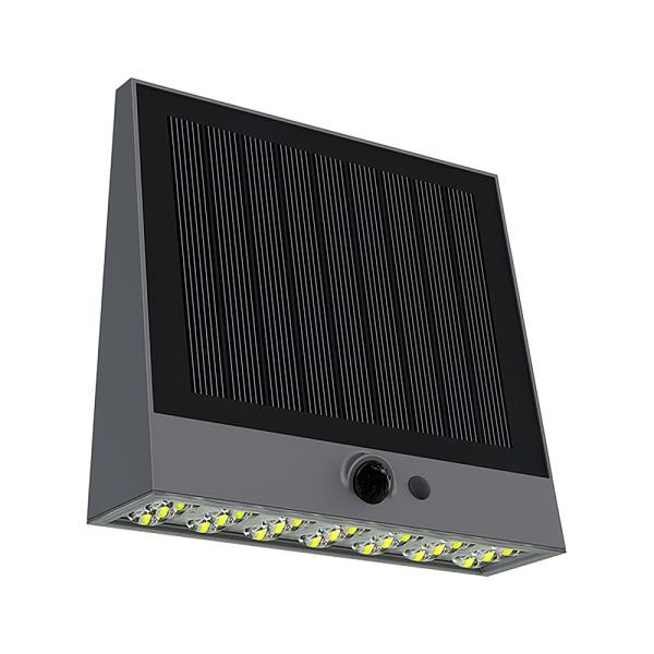 Vonkajšie solárne LED svetlo Viking SR25/ Pohybový senzor/ 1000 lm/ 4 režimy/ IP54/ denná biela