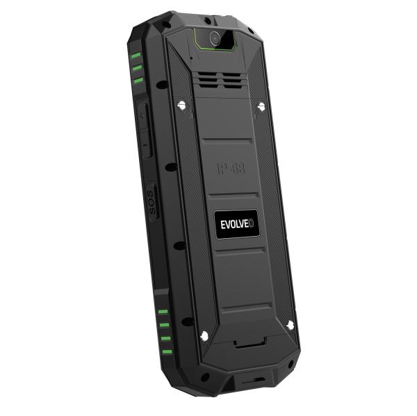 EVOLVEO StrongPhone X5, IP68 odolný Dual SIM telefón, 2, 4" LCD, 2500mAh, čierno-zelený 