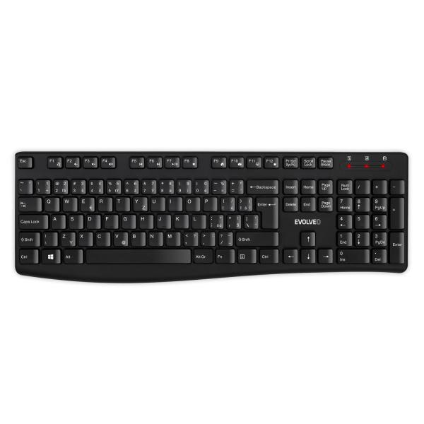 EVOLVEO K1050, tichý set bezdr. klávesnice a 
