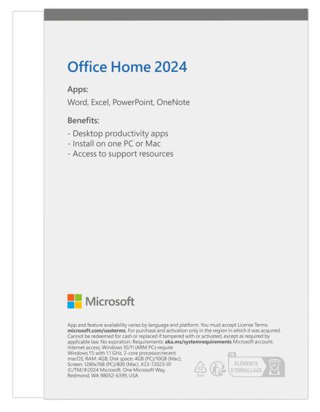 Microsoft Office 2024 pre domácnosti Eng 