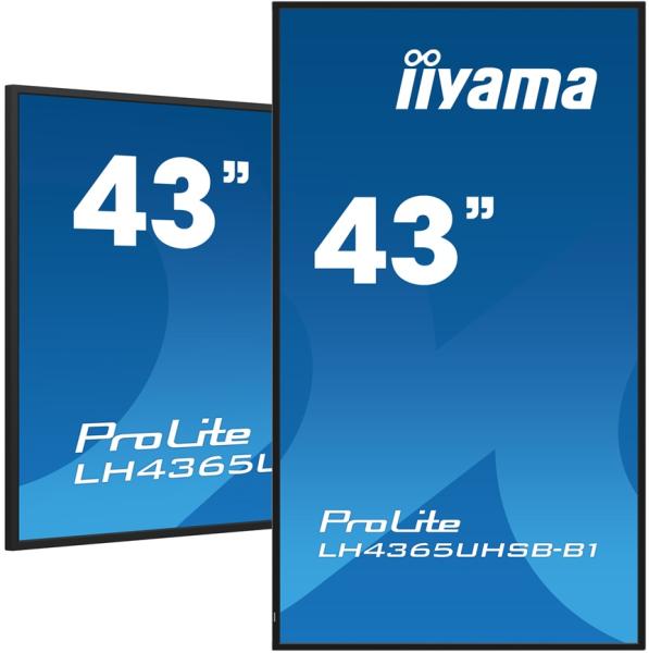 43" iiyama LH4365UHSB-B1: IPS, 4K UHD, Android, 24/ 7 