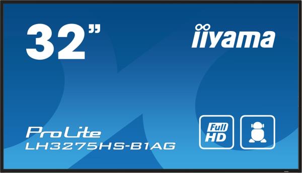32" iiyama LH3275HS-B1AG: IPS, FHD, Android, 24/ 7
