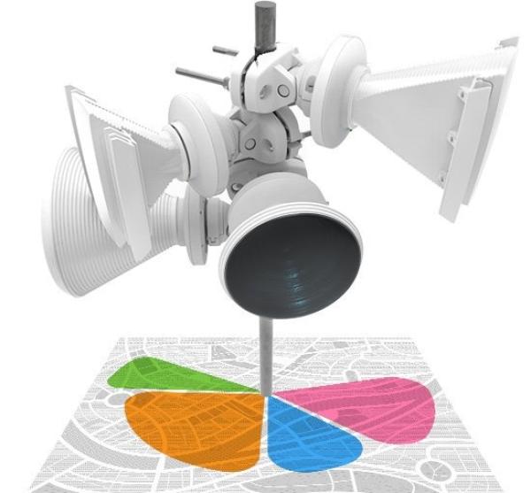 Ubiquiti PrismAP-5-30 - Sektorová 5GHz anténa, 19dBi, 30° 