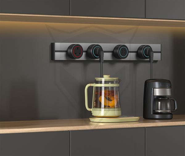 Zásuvkový modul Viking A50B, čierna/ výstupy - 1xUSB-A/ výkon až 2500W/ 230V, 16A, 50Hz 